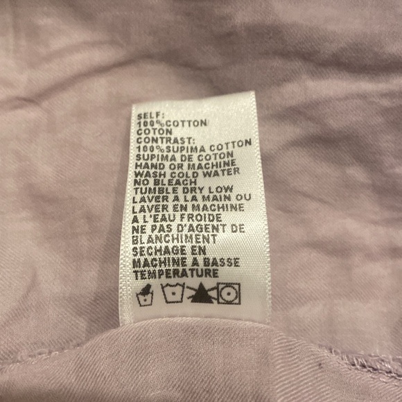 JAMES PERSE LILAC BUTTON DOWN SHIRT - Picture 5 of 7